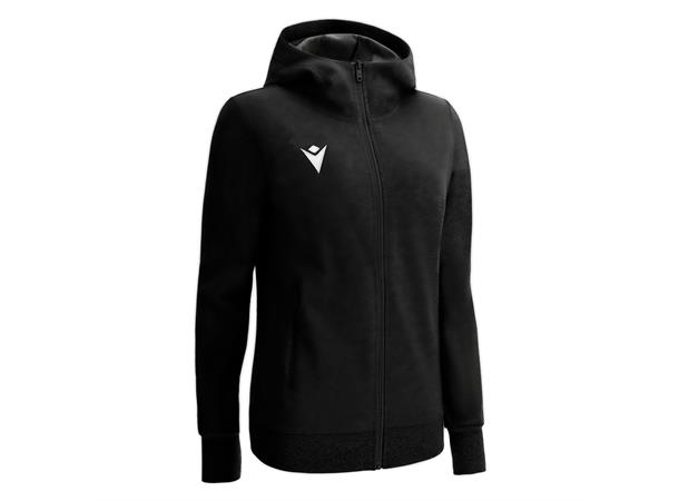 Drum Hooded Womens Jacket BLK L Fritidsjakke i børstet fleece til dame 